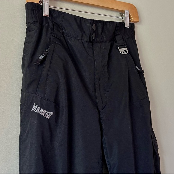 Boys Marker Ski Pants / Snowboarding Pants Black Size 10 Kids Unisex - Picture 2 of 8
